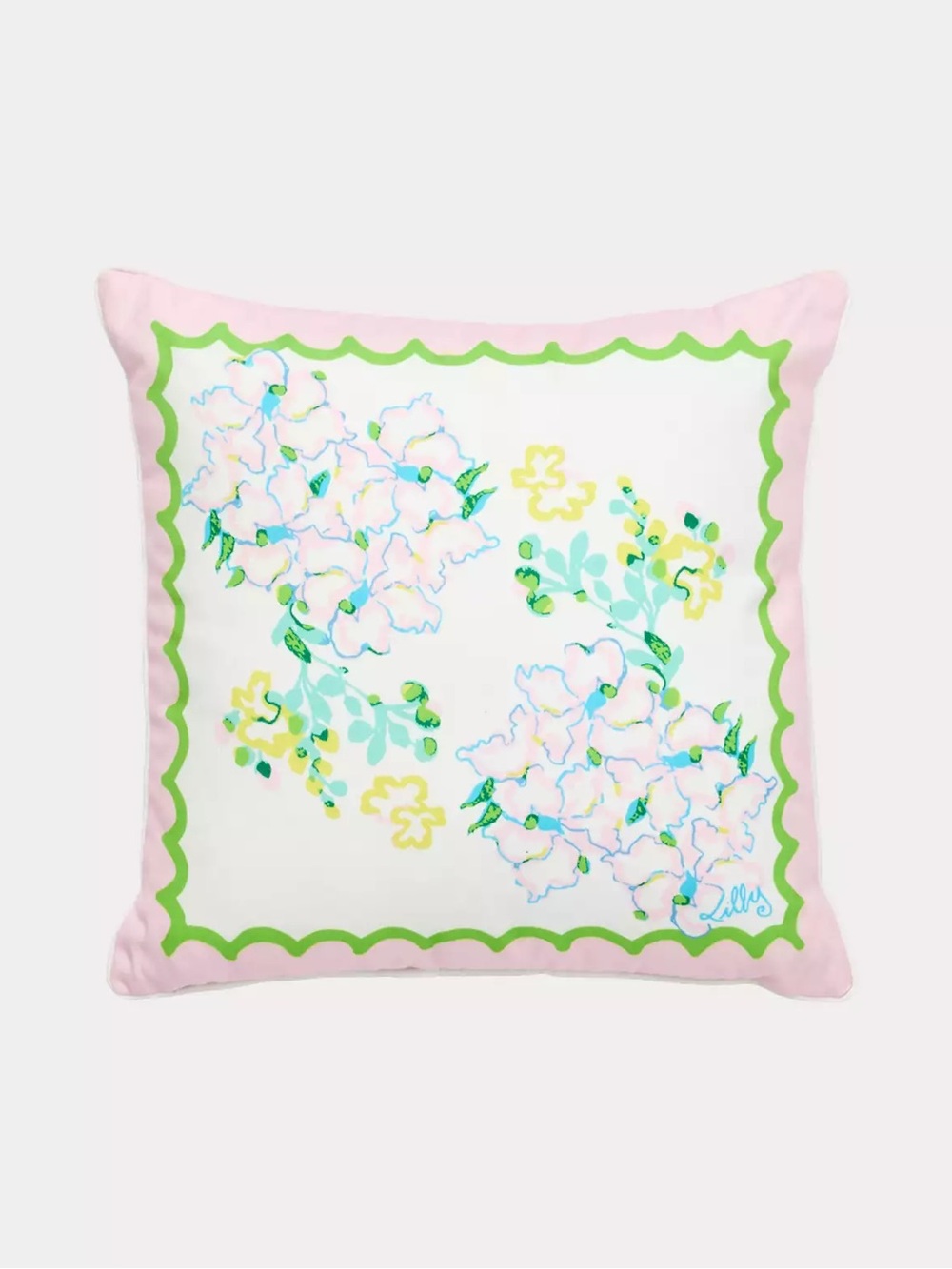 NWT Lilly Pulitzer 20" Indoor/Outdoor Pillow Case Cover -  Multi Sun Tiles